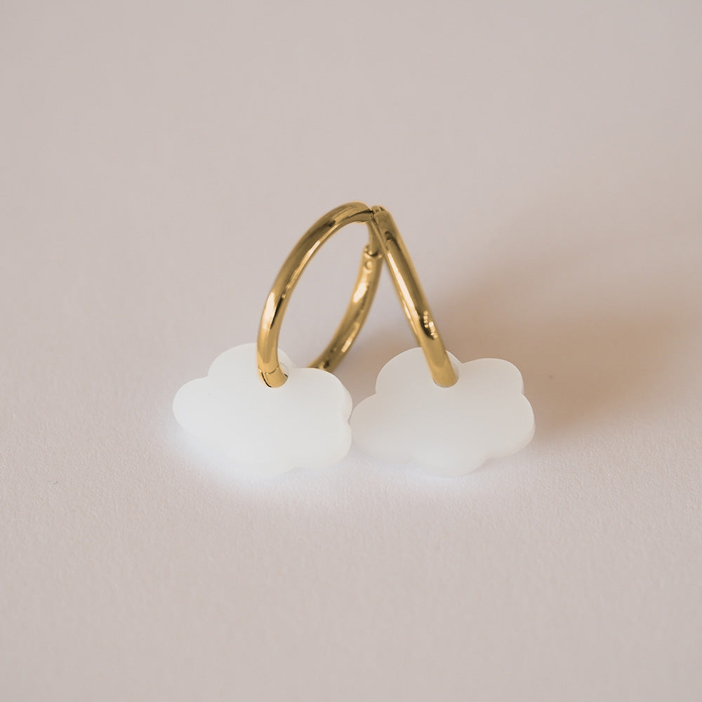 Acryl Ohrring Wolke